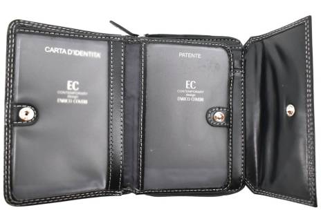 Dámská kožená peněženka EC - černá