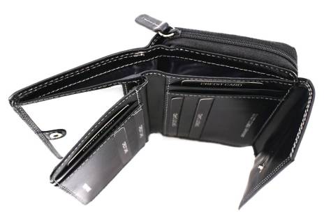 Dámská kožená peněženka EC - černá