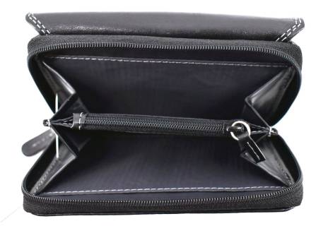 Dámská kožená peněženka EC - černá