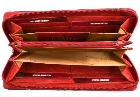 Dámská károvaná peněženka pouzdrového typu Coveri