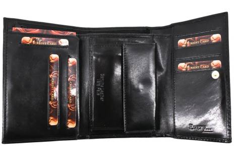 Dámská kožená peněženka Every - černá