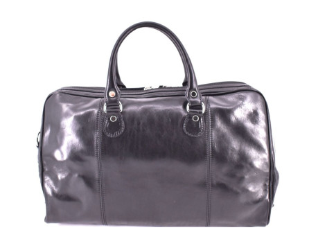 Kožená cestovní taška Arteddy - černá