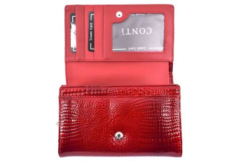 Dámská kožená lakovaná peněženka CONTI