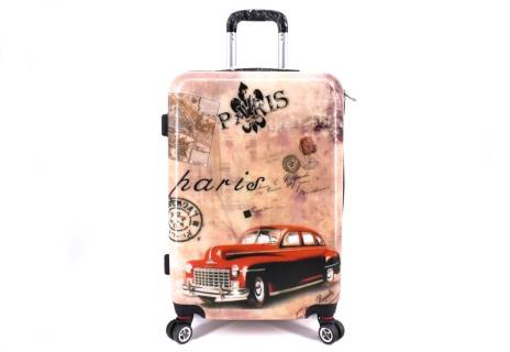 Cestovní palubní kufr na čtyřech kolečkách Arteddy - Paris (S)