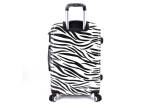 Cestovní skořepina kufr na čtyřech kolečkách Arteddy - zebra (L)