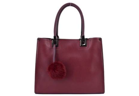 Dámská kabelka Tommasini s přívěskem pompon
