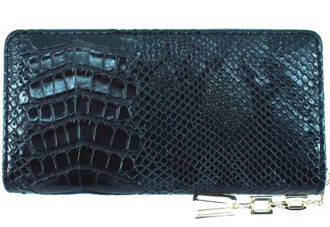 Peněženka  pouzdrového typu kroko - černá