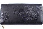 Dámská / dívčí velká peněženka  pouzdrového typu  s květovaným vzorem