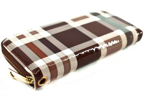 Dámská / dívčí peněženka pouzdrového typu károvaná