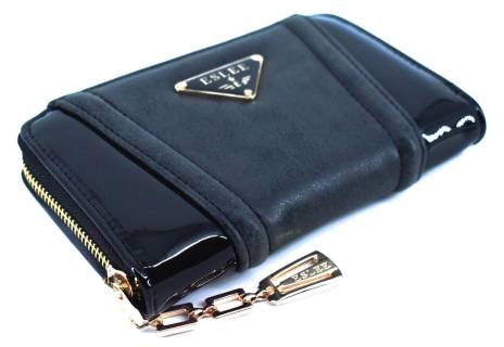 Dámská / dívčí lakovaná peněženka  pouzdrového typu Eslee