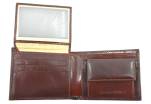 Pánská kožená peněženka  na šířku Emporio Valentini - hnědá