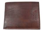 Pánská kožená peněženka na šířku Charro - tmavě hnědá