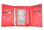 Dámská kožená peněženka Valentini Luxury - červená