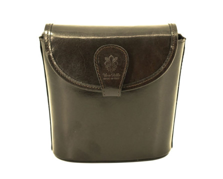 Dámská kožená kabelka crossbody Arteddy - tmavě hnědá