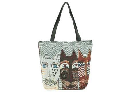 Kabelka/ taška s potiskem - kočky