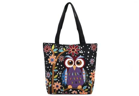 Kabelka/ taška s potiskem - sova