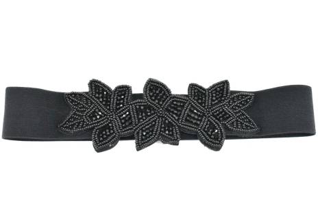 Dámský elastický opasek - černá