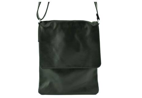 Dámská kožená crossbody kabelka s klopnou Arteddy