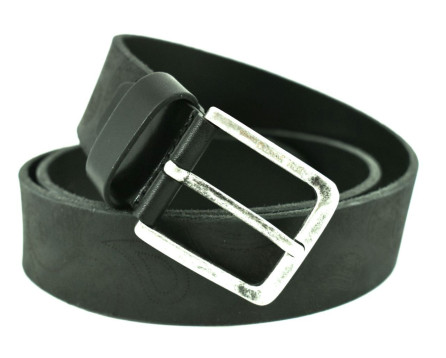 Kožený opasek Coveri - černá 95