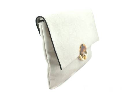 Dámská kabelka /psaníčko s klopnou - krémová