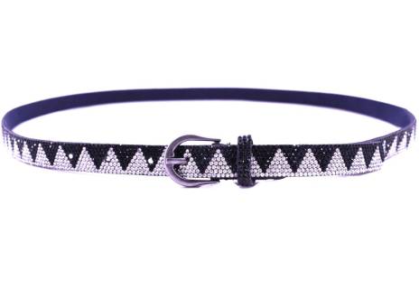 Dámský/dívčí štrasový opasek Arteddy - tmavě modrá