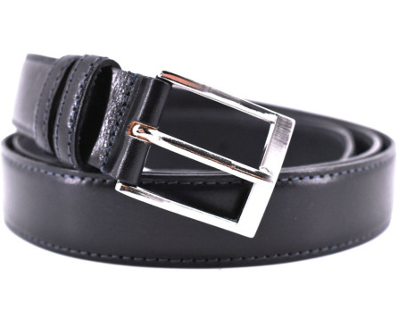 Kožený opasek Juice Made in italy - tmavě modrá/125