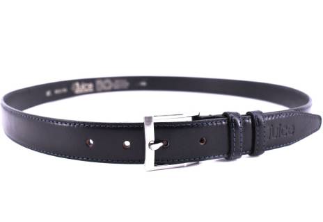 Kožený opasek Juice Made in italy - tmavě modrá/125