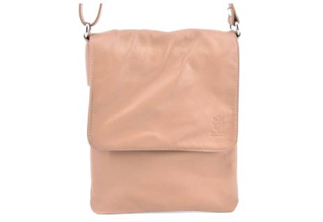 Dámská kožená crossbody kabelka s klopnou Arteddy