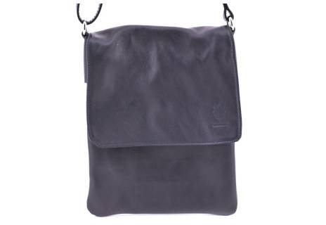 Dámská kožená crossbody kabelka s klopnou Arteddy