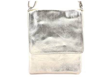 Dámská kožená crossbody kabelka s klopnou Arteddy