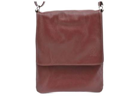 Dámská kožená crossbody kabelka s klopnou Arteddy