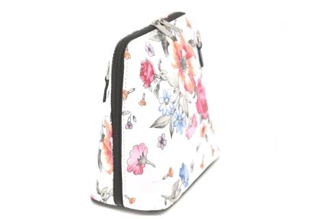 Dámská malá květovaná kožená kabelka crossbody Arteddy