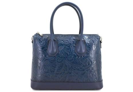 Dámská kožená kabelka s květovaným vzorem  Arteddy