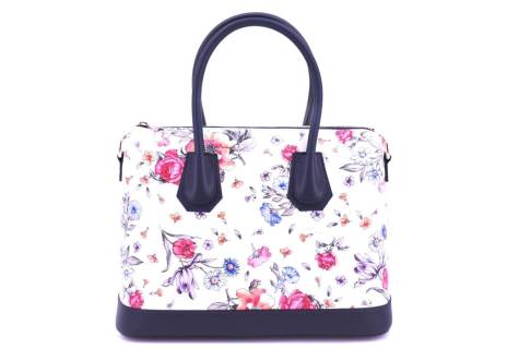 Dámská kožená kabelka s květovaným vzorem Arteddy