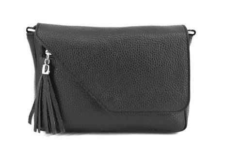 Dámská kožená crossbody kabelka s klopnou Arteddy