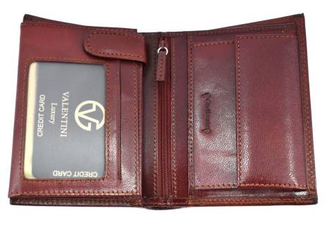 Pánská kožená peněženka  s orientací na výšku Valentini