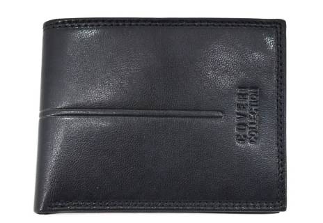 Pánská kožená peněženka  na šířku Coveri - černá