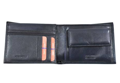 Pánská kožená peněženka  na šířku Coveri - černá