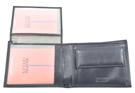 Pánská kožená peněženka  na šířku Coveri - černá