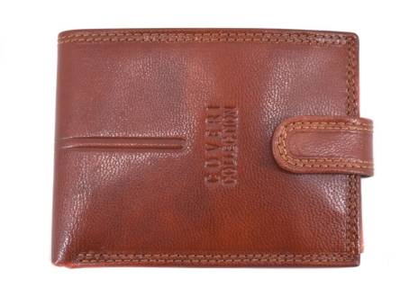 Pánská kožená peněženka  na šířku se zápinkou Coveri