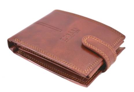 Pánská kožená peněženka  na šířku se zápinkou Coveri