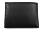 Pánská kožená peněženka  na šířku Coveri - černá uvnitř multicolor