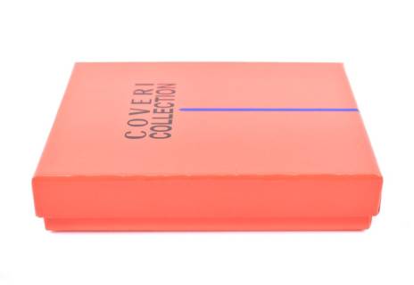 Pánská kožená peněženka  na šířku Coveri - černá uvnitř multicolor