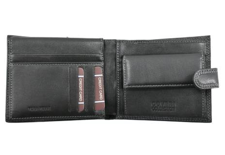 Pánská kožená peněženka  na šířku se zápinkou Coveri