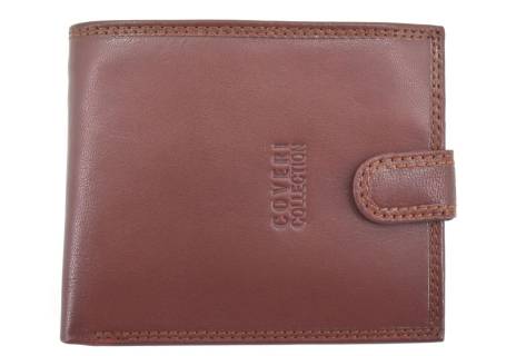 Pánská kožená peněženka  na šířku se zápinkou Coveri