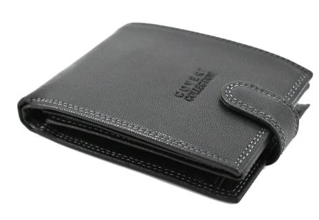 Pánská kožená peněženka  na šířku se zápinkou Coveri