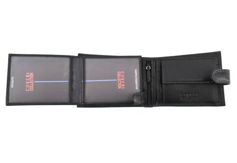 Pánská kožená peněženka  na šířku se zápinkou Coveri