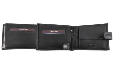 Pánská kožená peněženka  na šířku se zápinkou Coveri