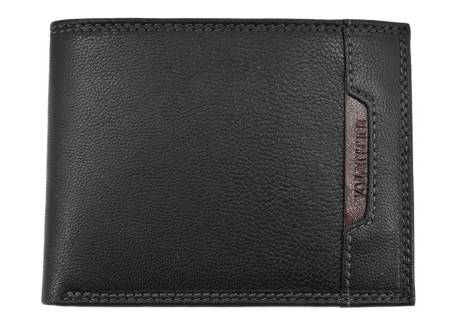 Moderní pánská kožená dokladovka Valentini - černá