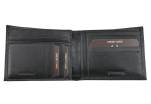 Moderní pánská kožená dokladovka Valentini - černá